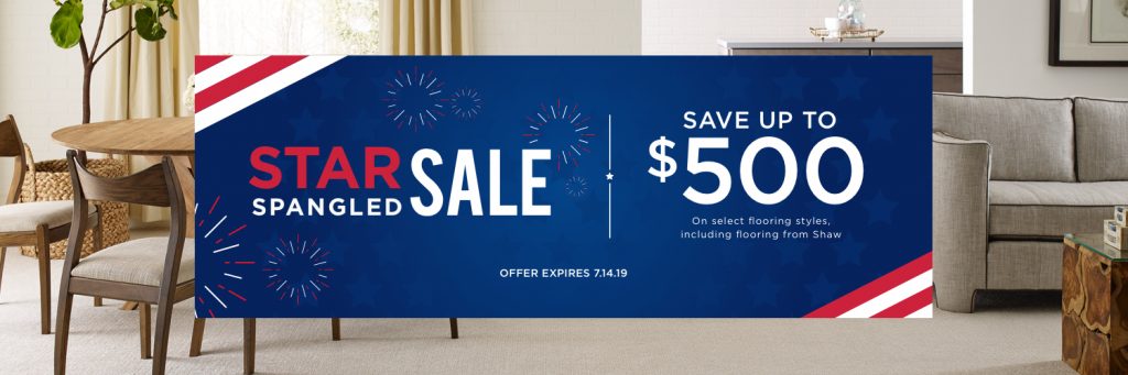 Star Spangled Banner Sale | Color Interiors