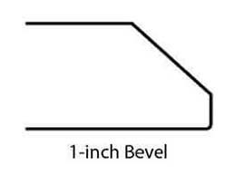 Countertop Edge Profile - 1 Inch Bevel