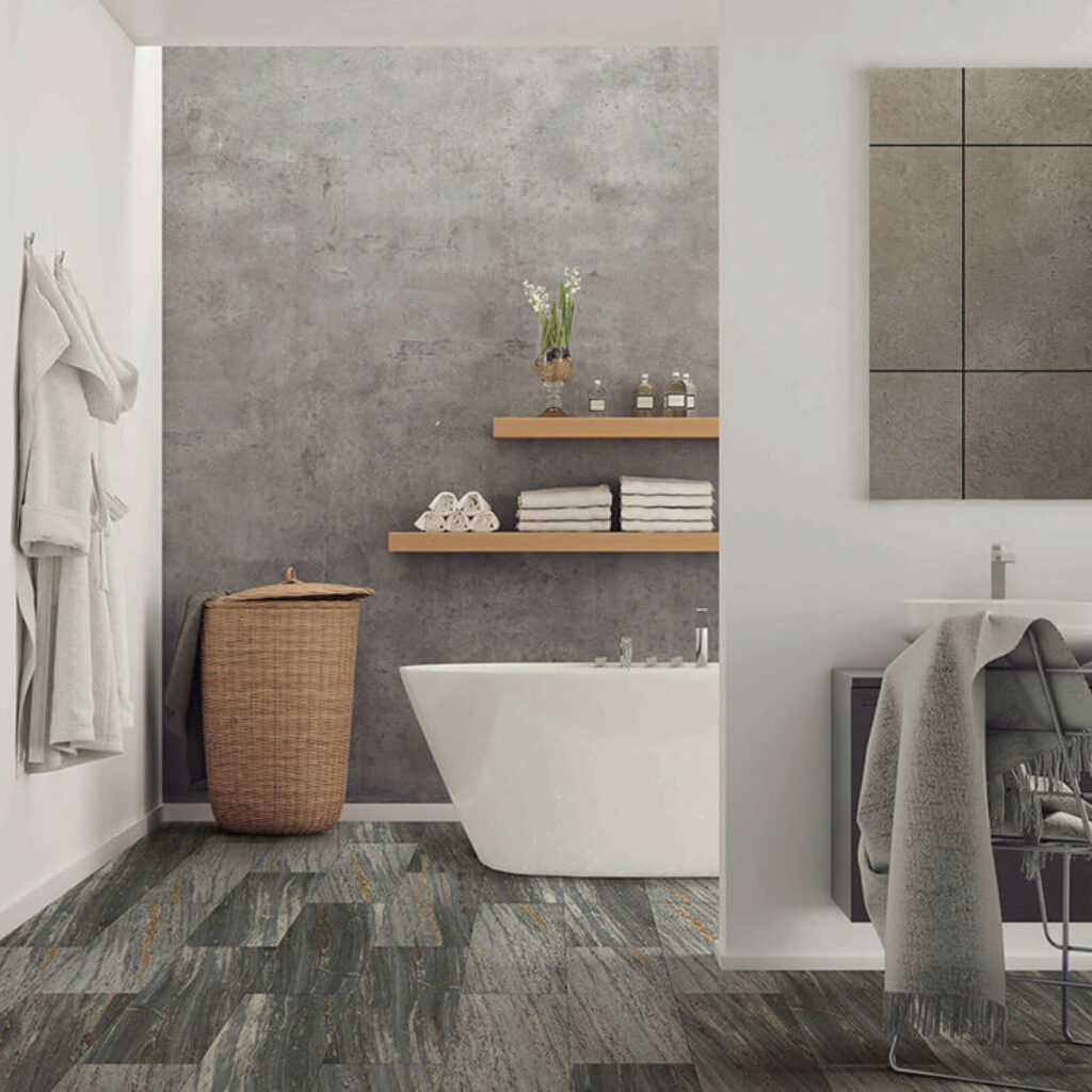 Bathroom laminate flooring | Color Interiors