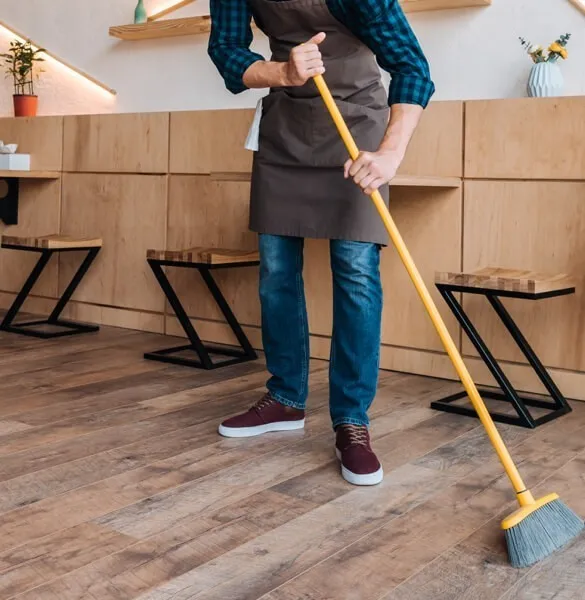 sweep-hardwood-flooring Hardwood Care | Color Interiors